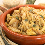 Verza stufata con curry e semi