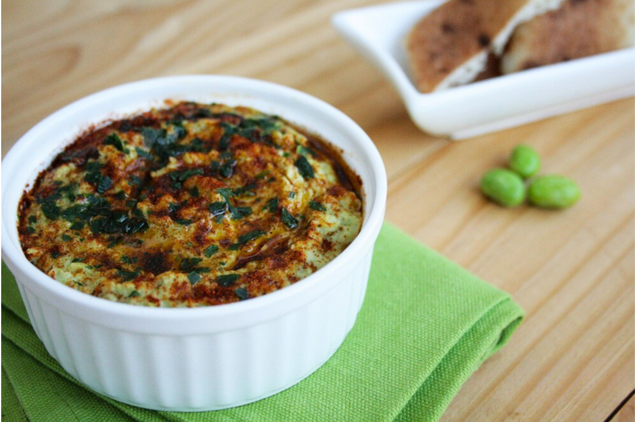 Hummus di soia edamame cremoso