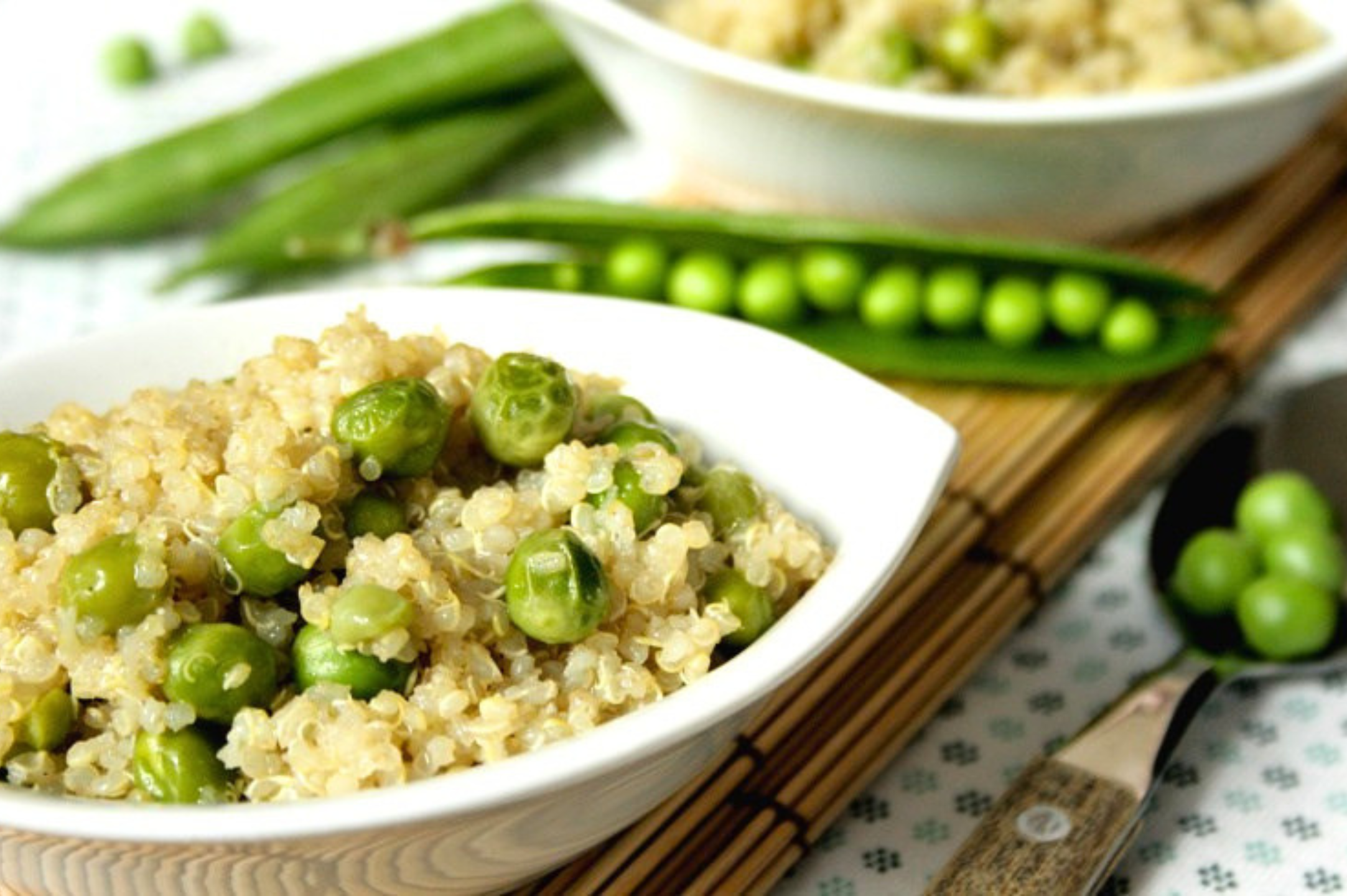Quinoa con piselli al curry