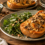 Zucca ripiena con cous cous e funghi