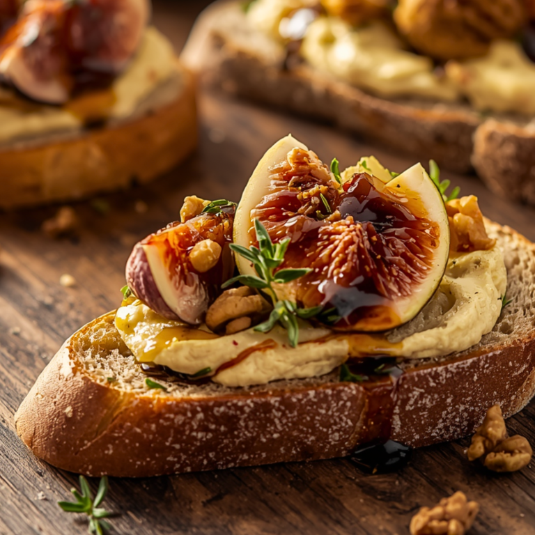 BRUSCHETTA HUMMUS FICHI