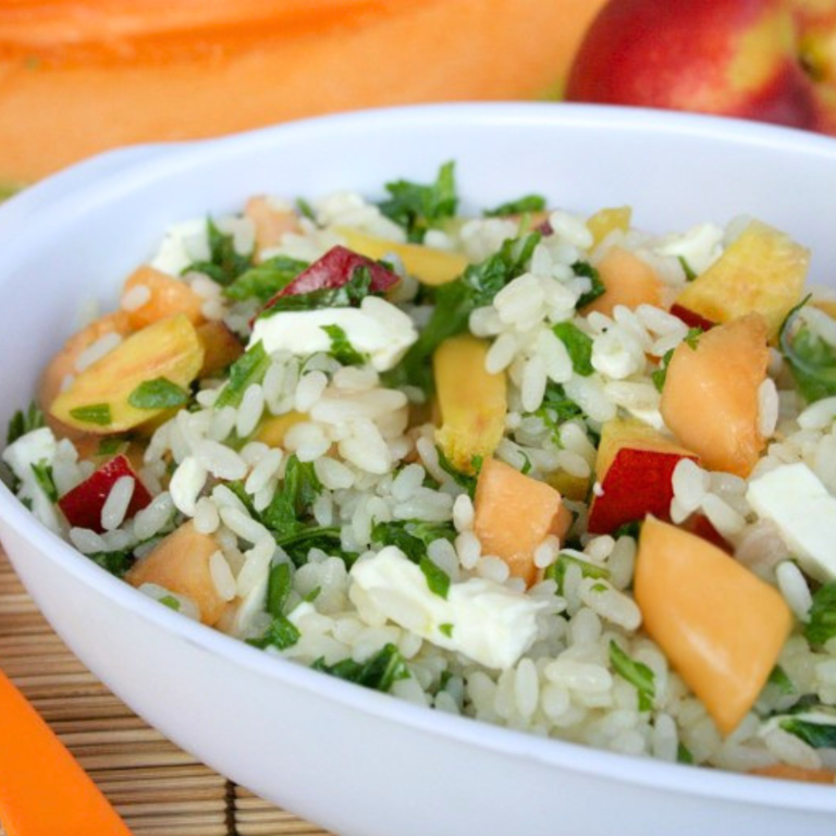 INSALATA RISO PESCA MELONE