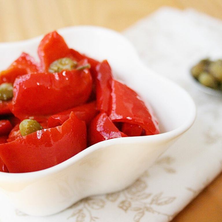 Peperoni in agrodolce con capperi
