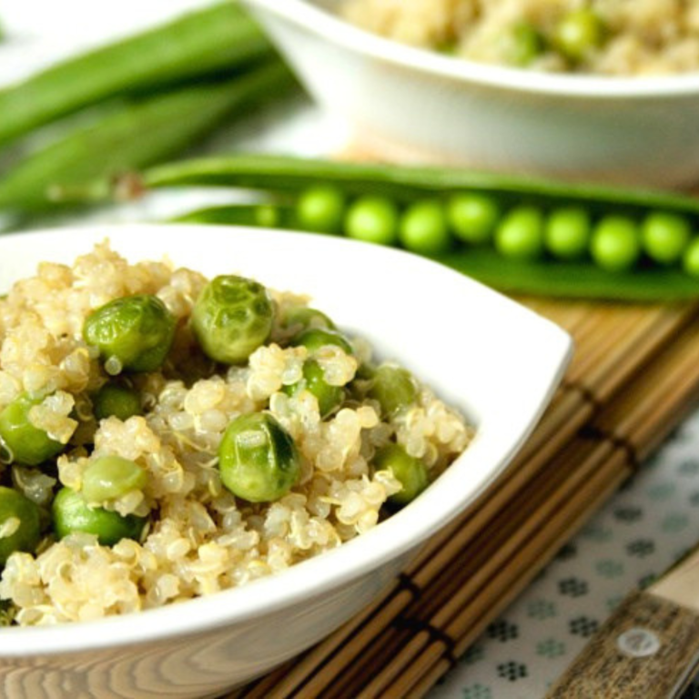 Quinoa con piselli al curry